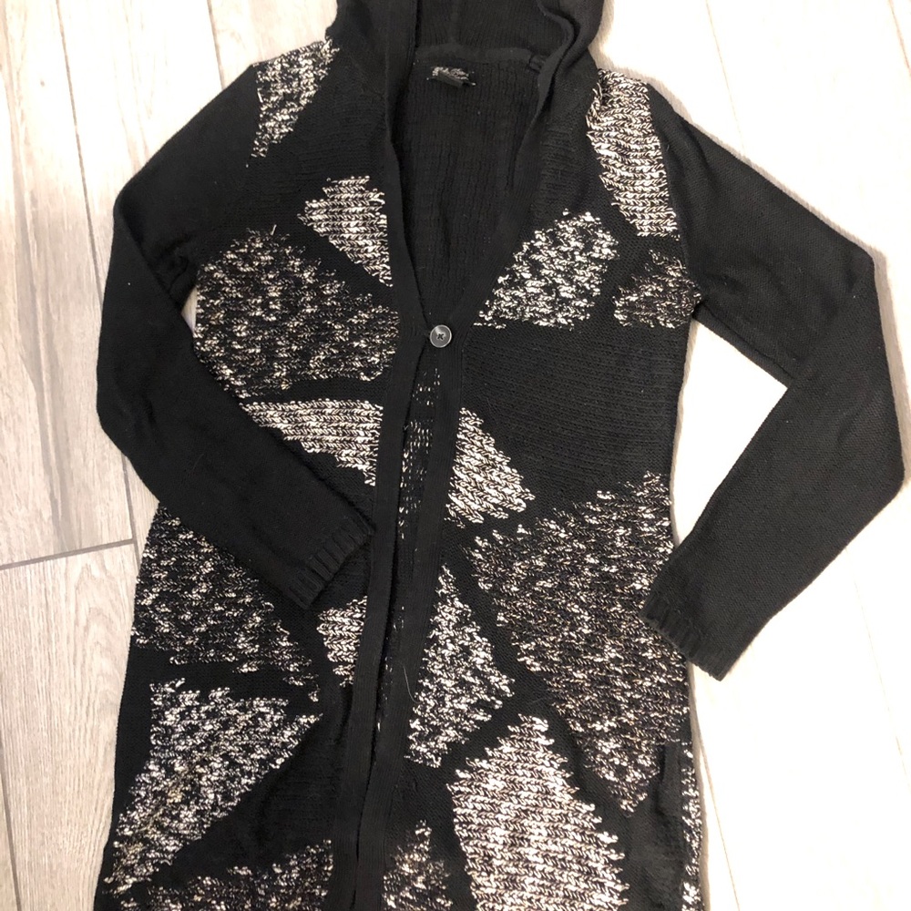 Black cardigan